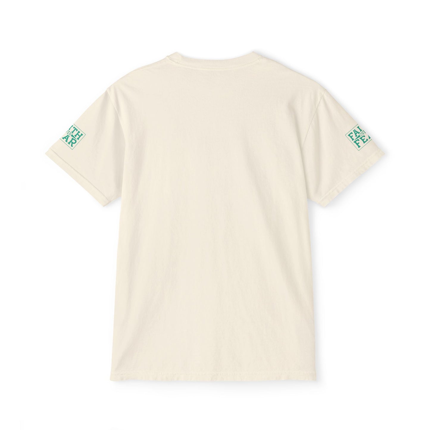 Faith Over Fear Unisex Garment-Dyed Pocket T-Shirt