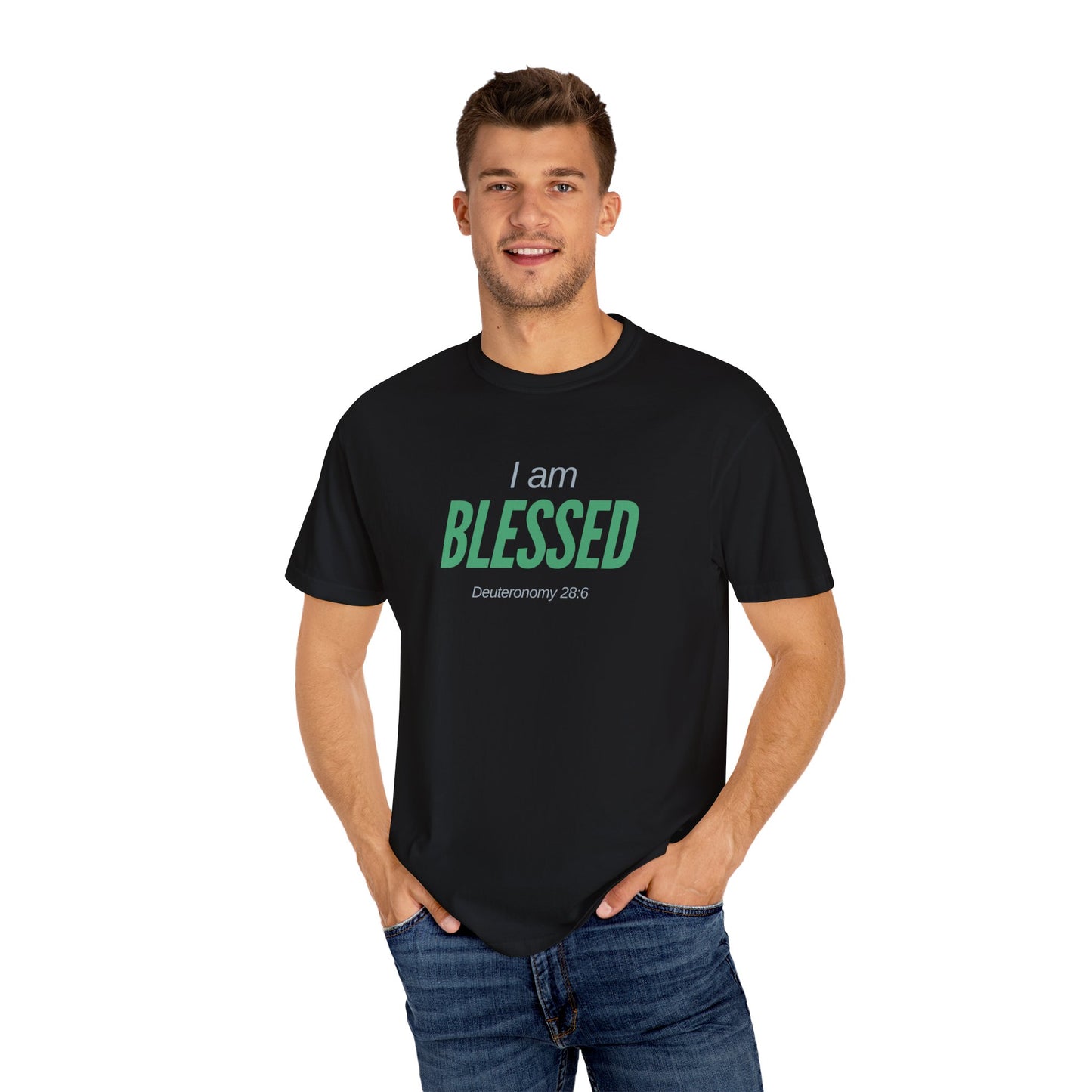I Am Blessed Unisex Garment-Dyed T-shirt