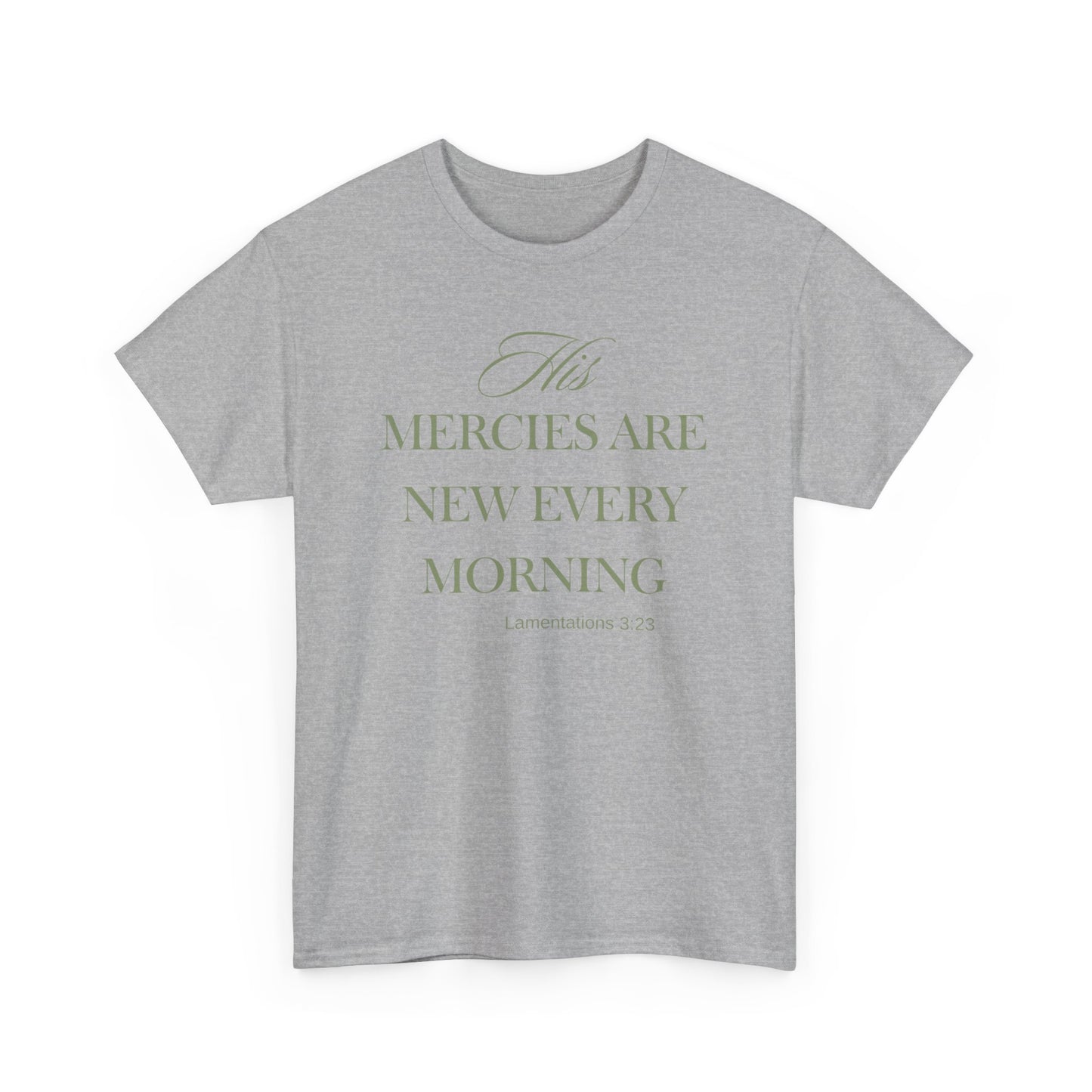 His Mercies Unisex Heavy Cotton Tee