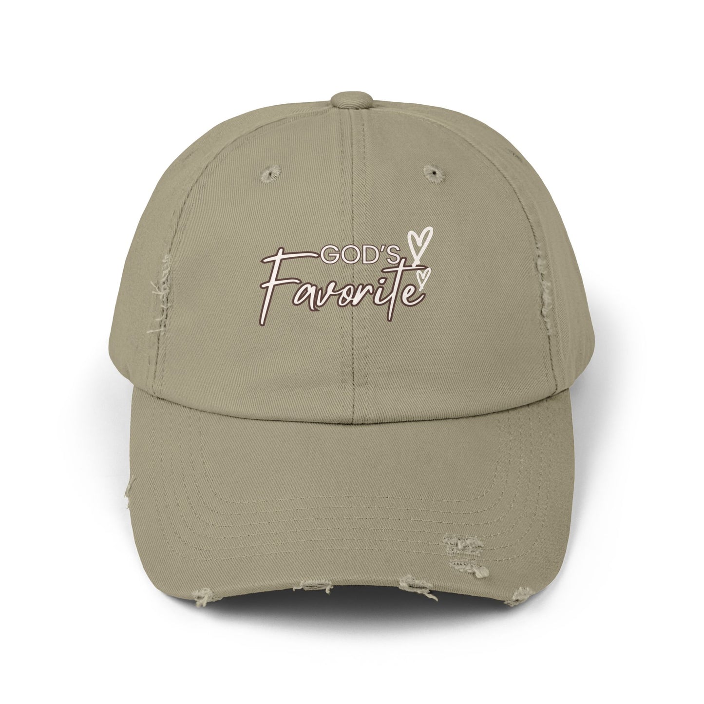 God’s Favorite Unisex Distressed Cap