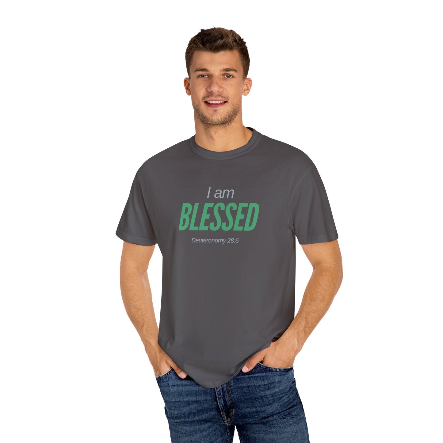 I Am Blessed Unisex Garment-Dyed T-shirt