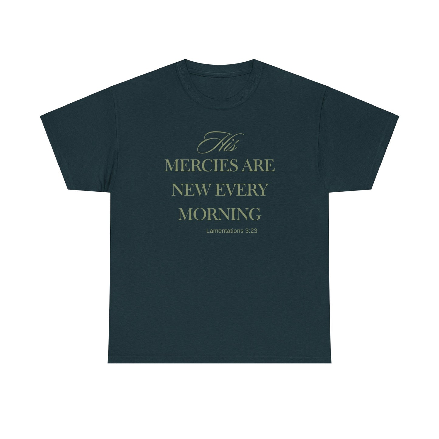 His Mercies Unisex Heavy Cotton Tee