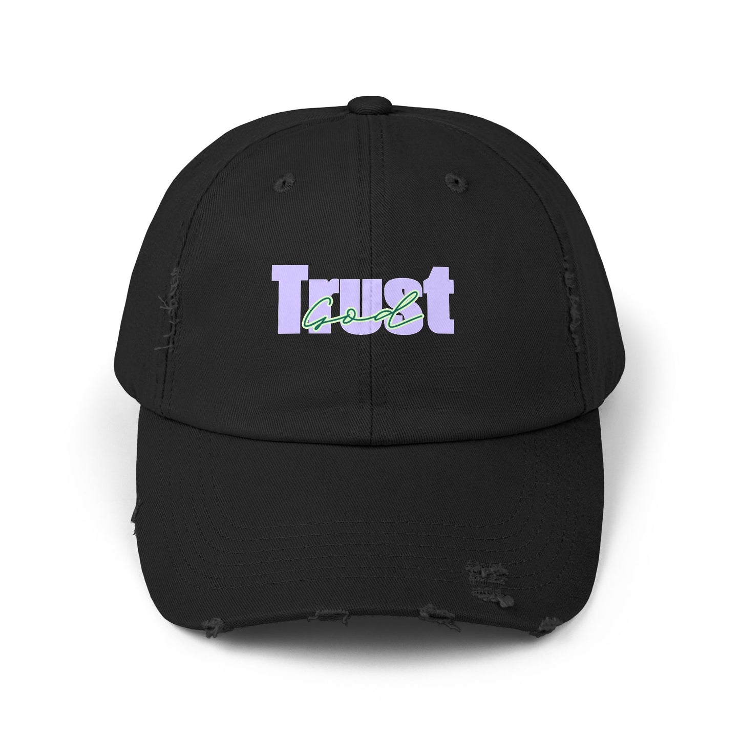 Trust God Unisex Distressed Cap