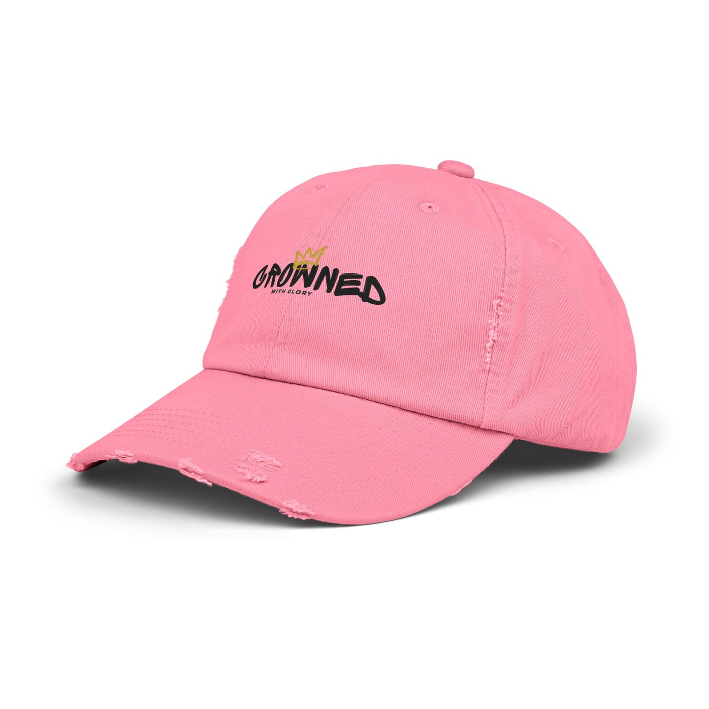 Crowned Unisex Distressed Cap