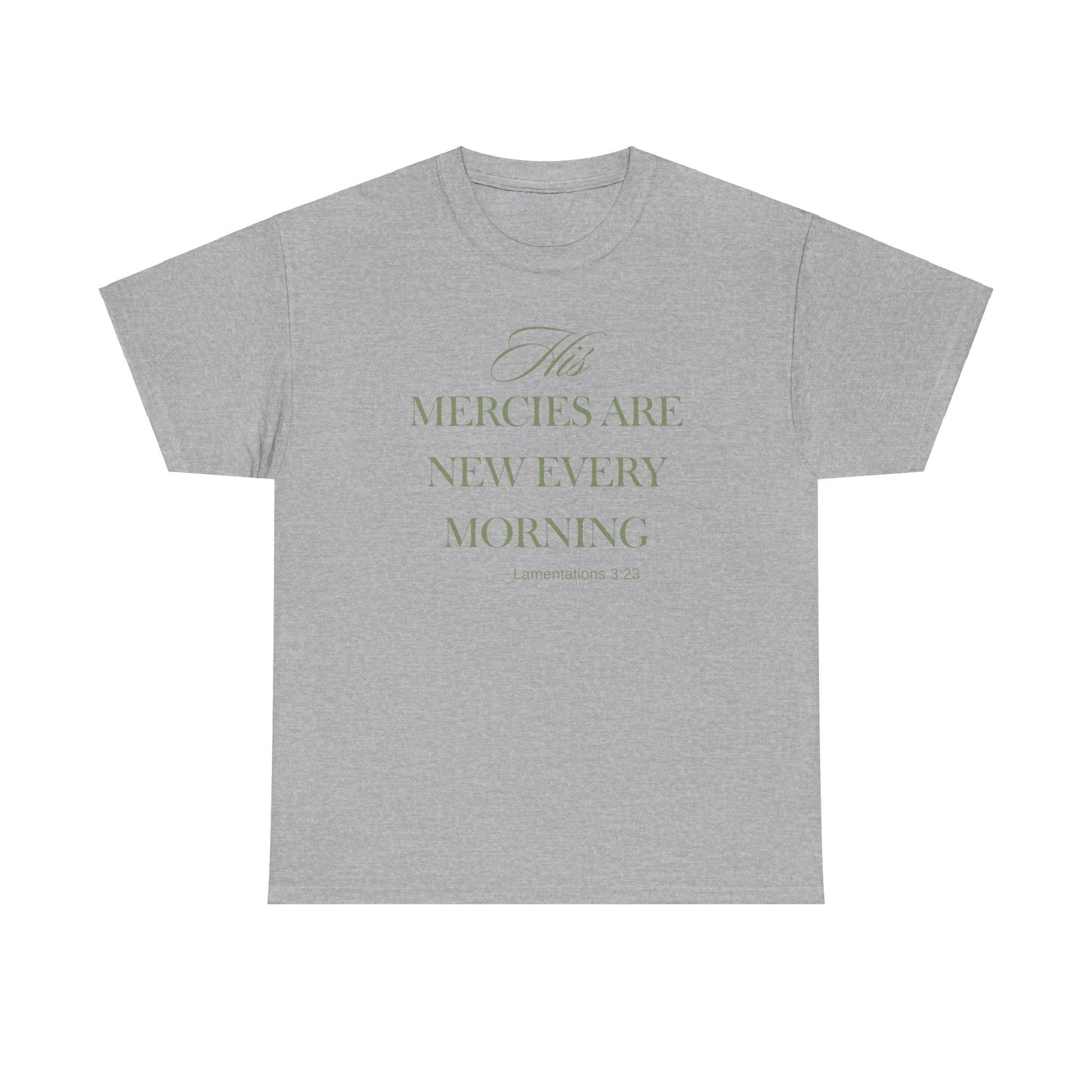 His Mercies Unisex Heavy Cotton Tee