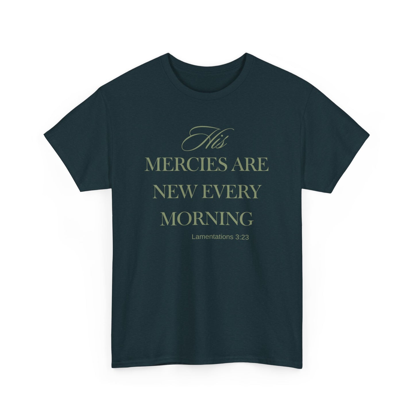 His Mercies Unisex Heavy Cotton Tee
