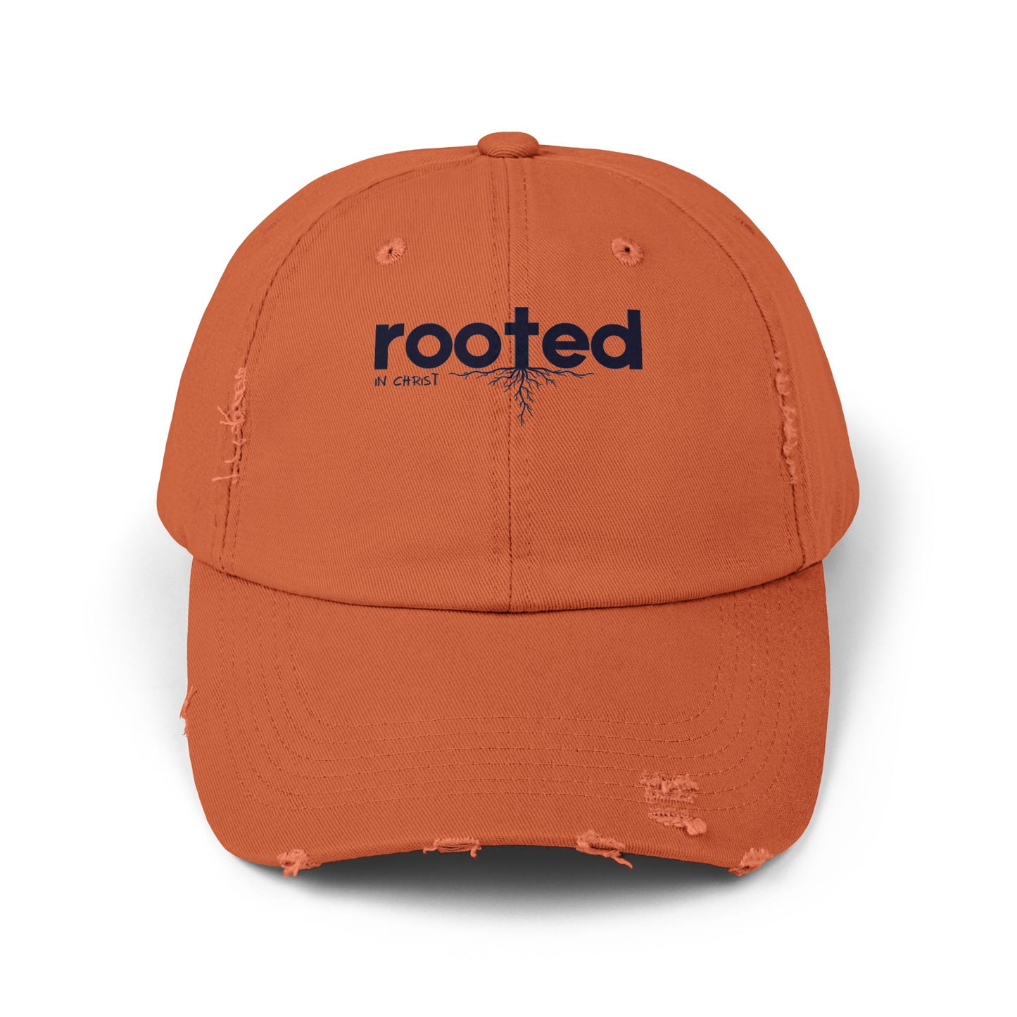 Rooted In Christ Unisex Distressed Cap