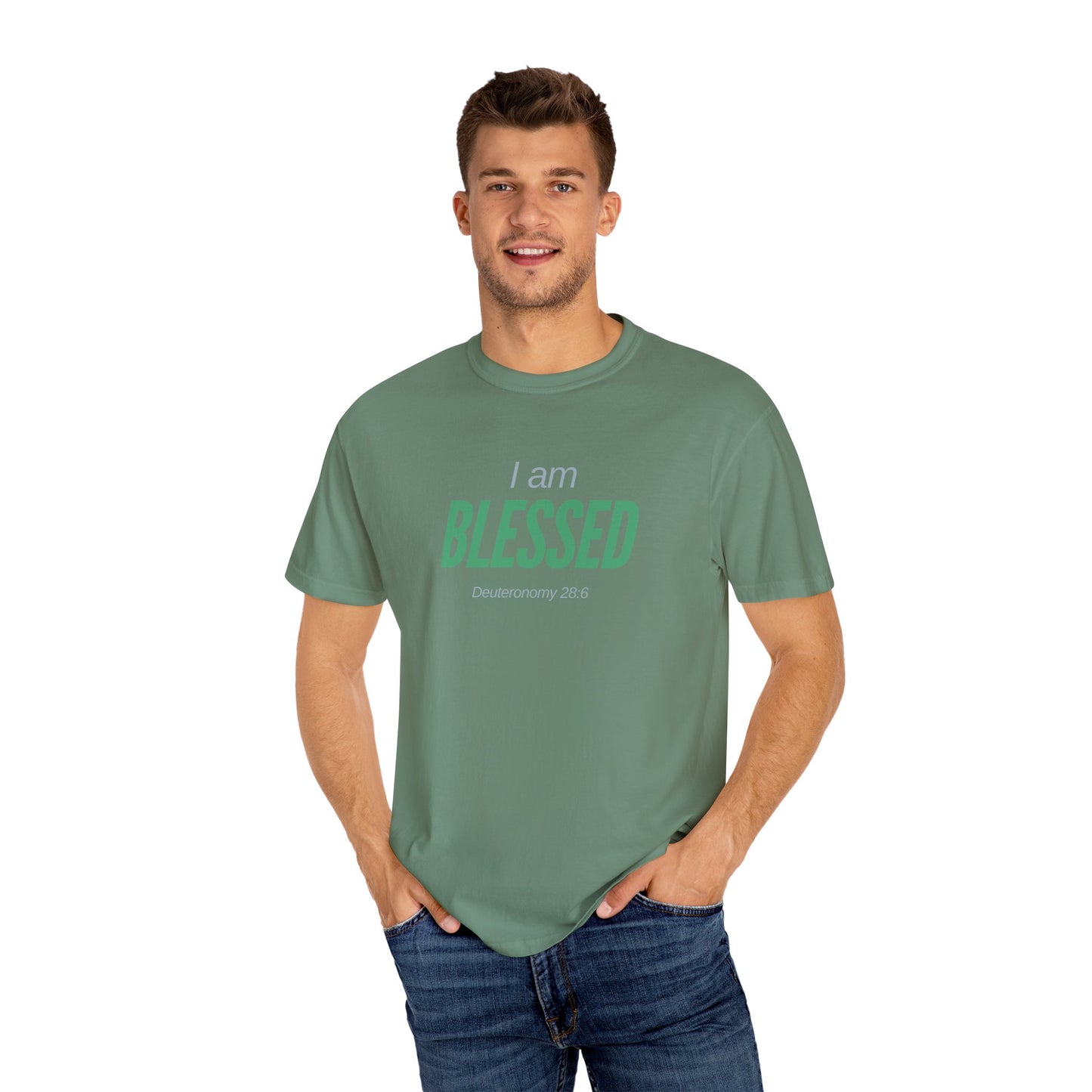 I Am Blessed Unisex Garment-Dyed T-shirt