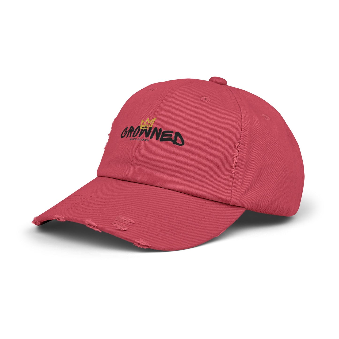 Crowned Unisex Distressed Cap
