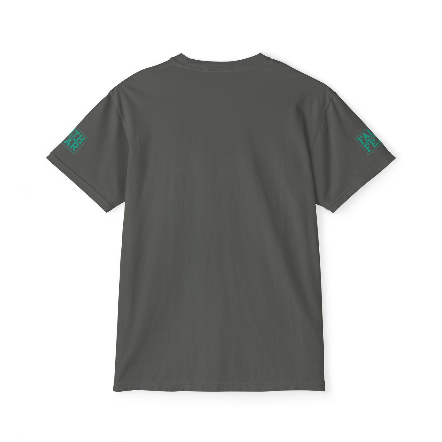 Faith Over Fear Unisex Garment-Dyed Pocket T-Shirt