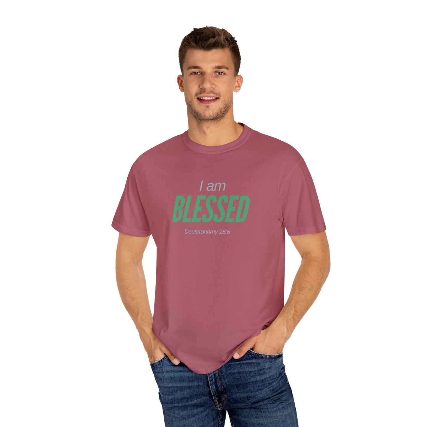 I Am Blessed Unisex Garment-Dyed T-shirt
