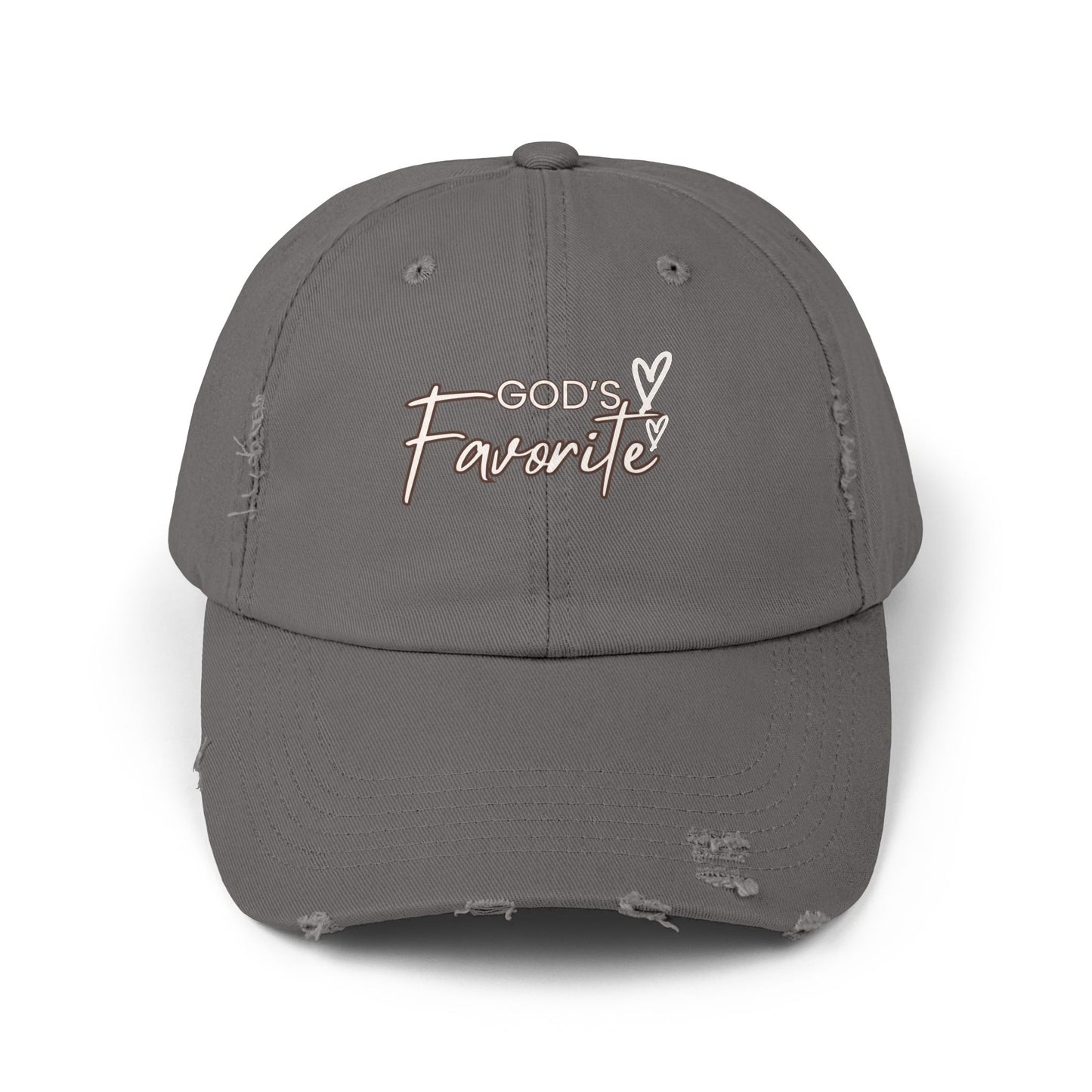 God’s Favorite Unisex Distressed Cap
