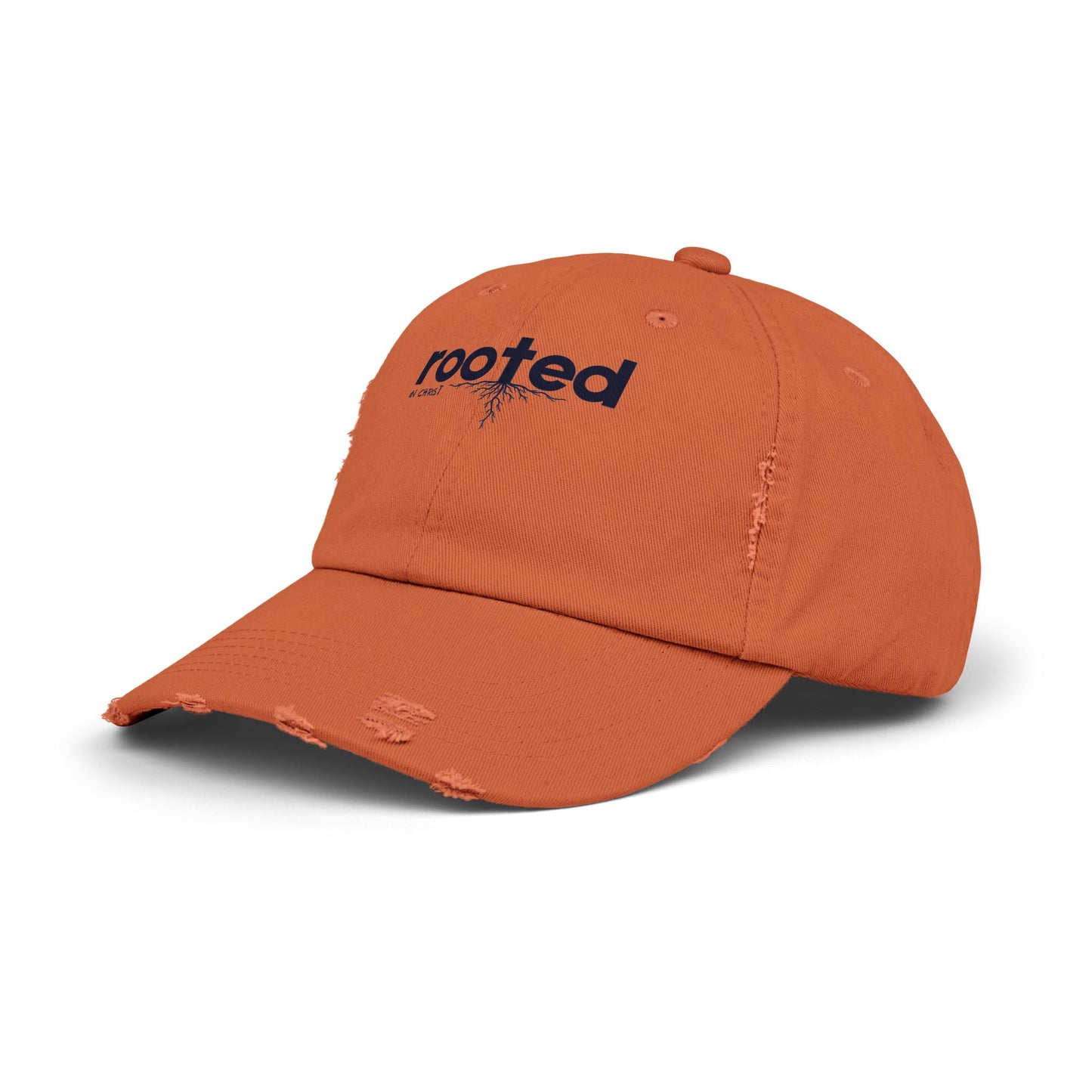 Rooted In Christ Unisex Distressed Cap