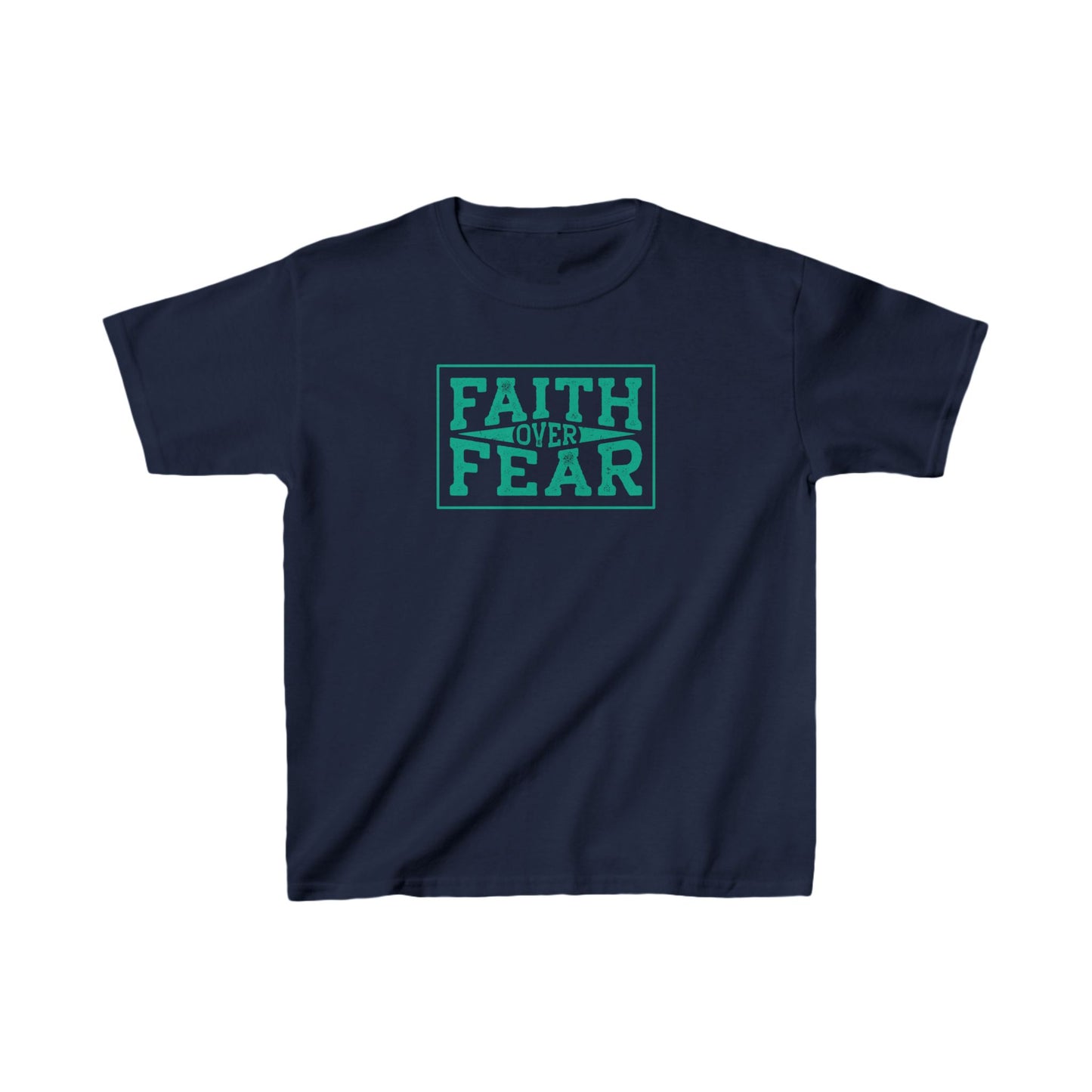 Faith Over Fear Kids Heavy Cotton Tee