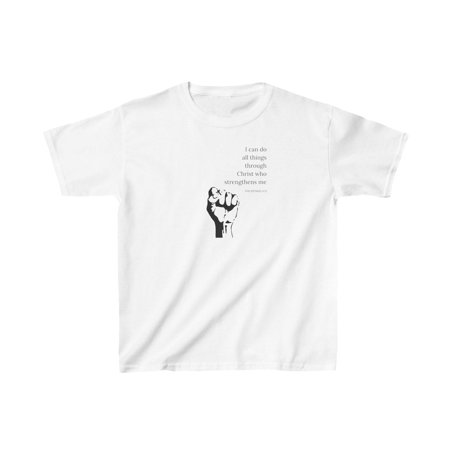 I Can Do All Things Kids Heavy Cotton Tee