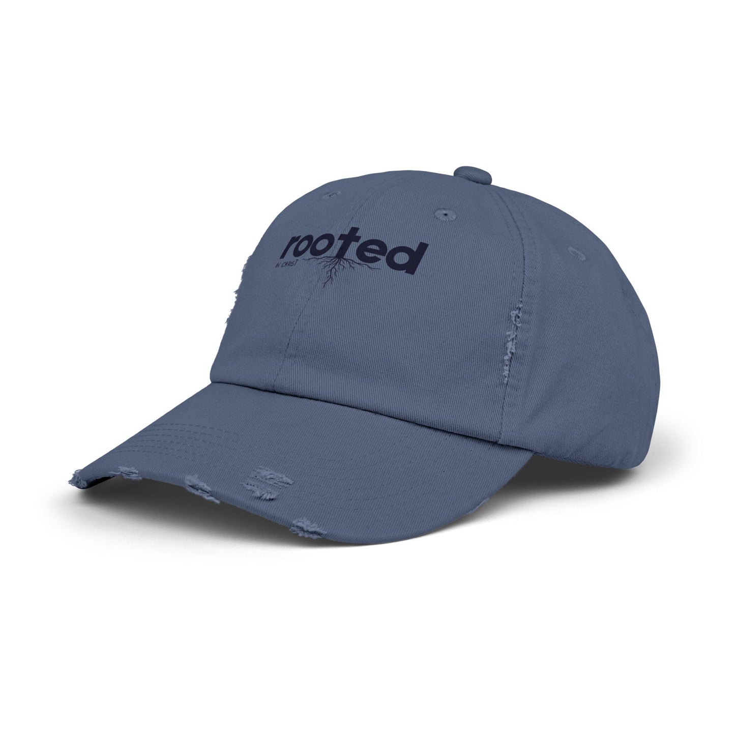 Rooted In Christ Unisex Distressed Cap