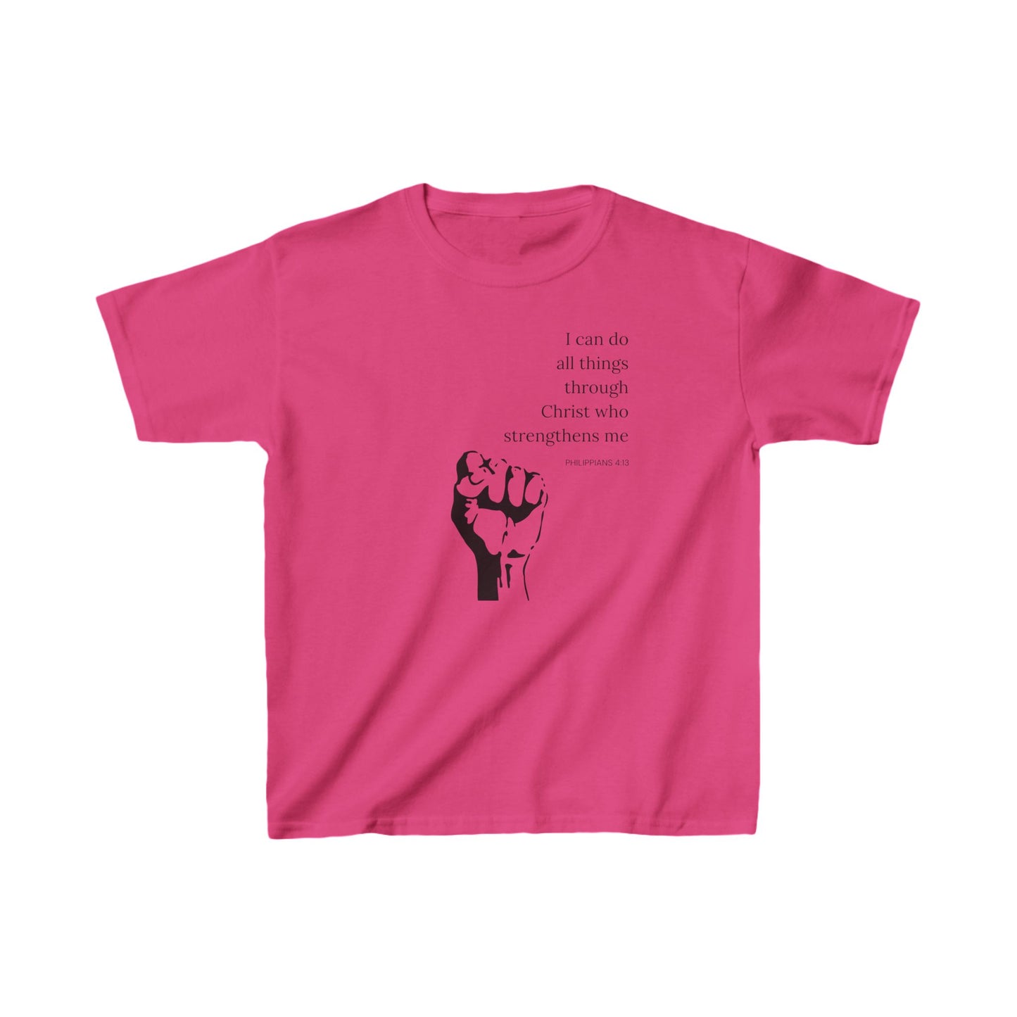 I Can Do All Things Kids Heavy Cotton Tee