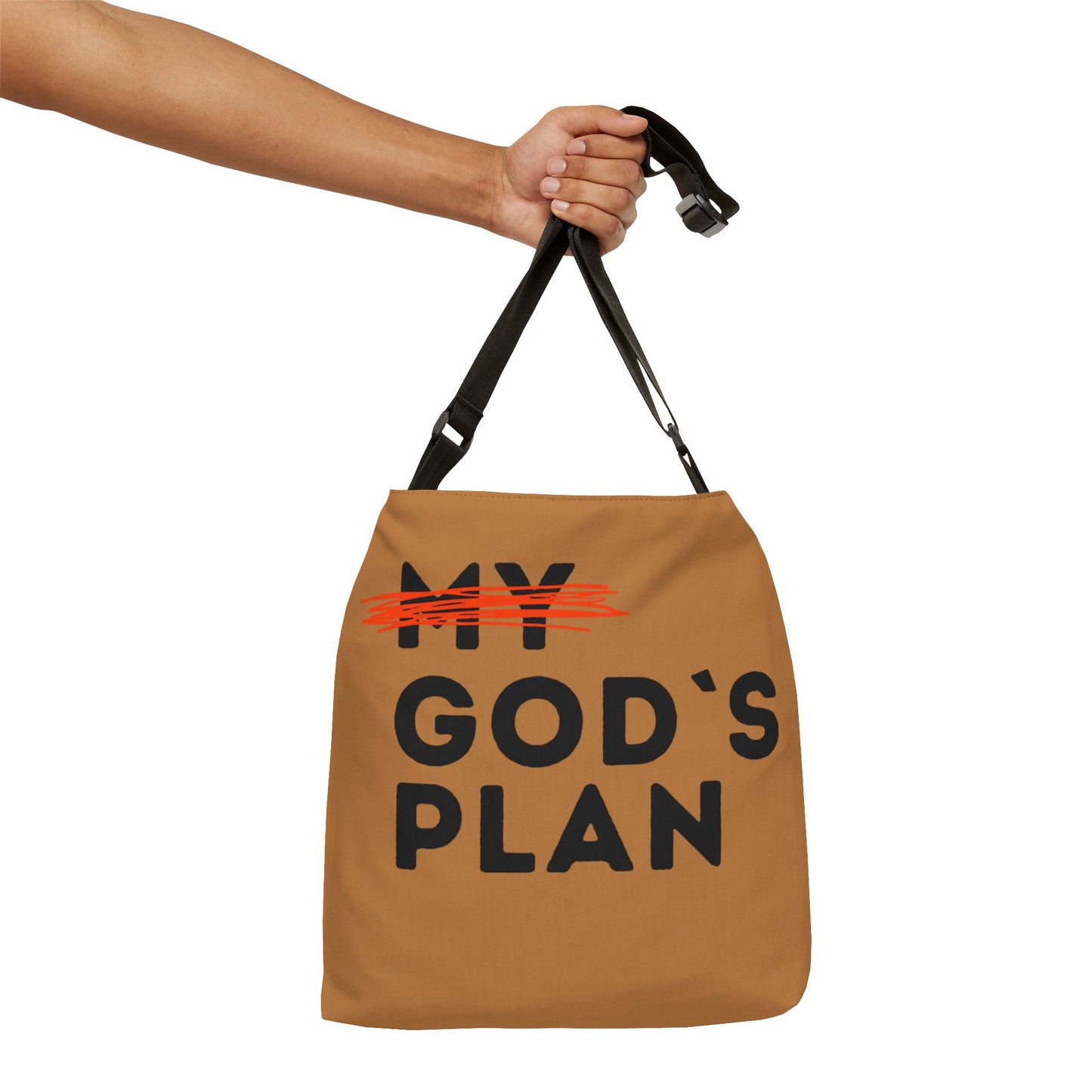 God’s Plan Adjustable Tote Bag