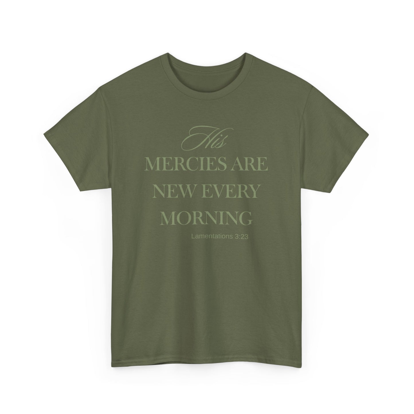 His Mercies Unisex Heavy Cotton Tee
