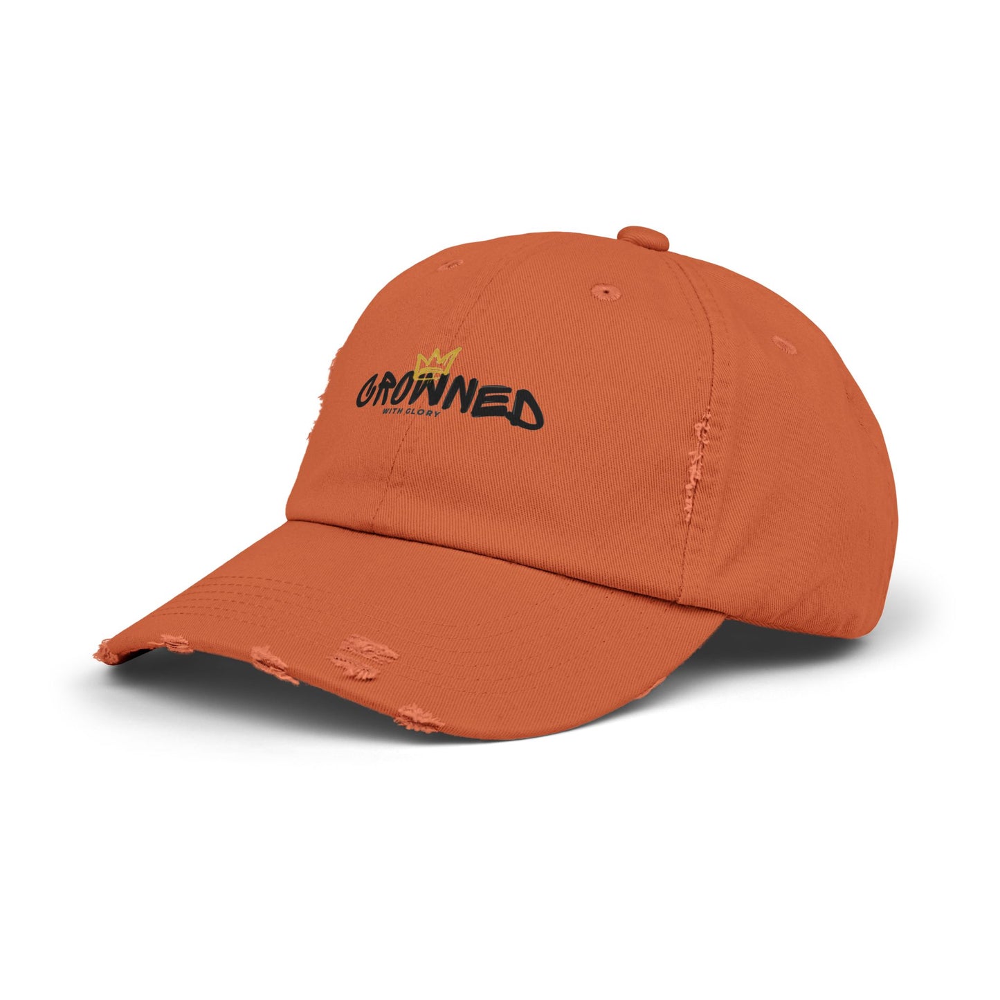 Crowned Unisex Distressed Cap