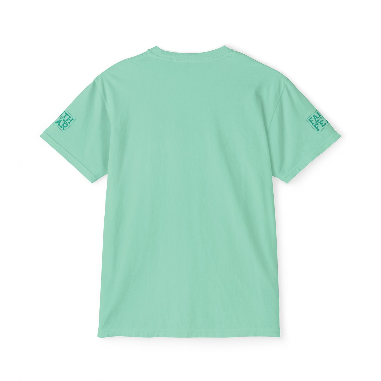 Faith Over Fear Unisex Garment-Dyed Pocket T-Shirt