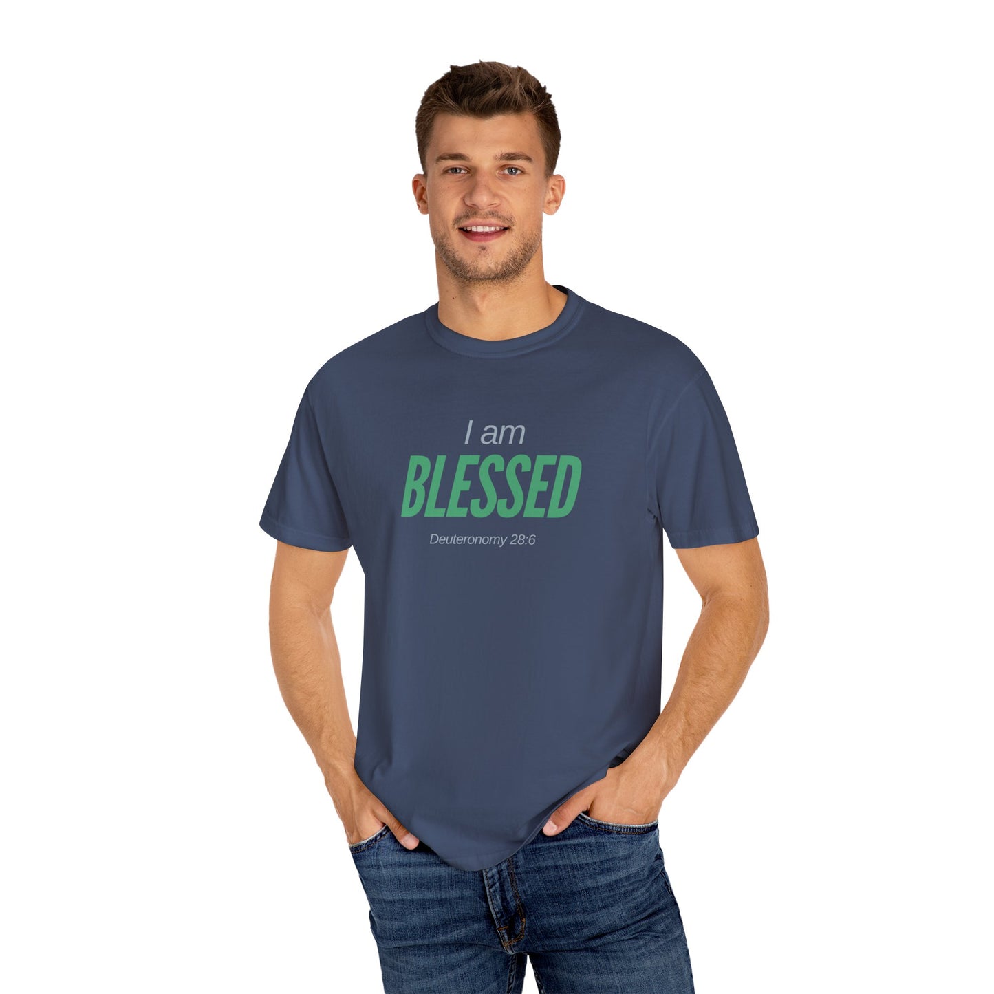 I Am Blessed Unisex Garment-Dyed T-shirt