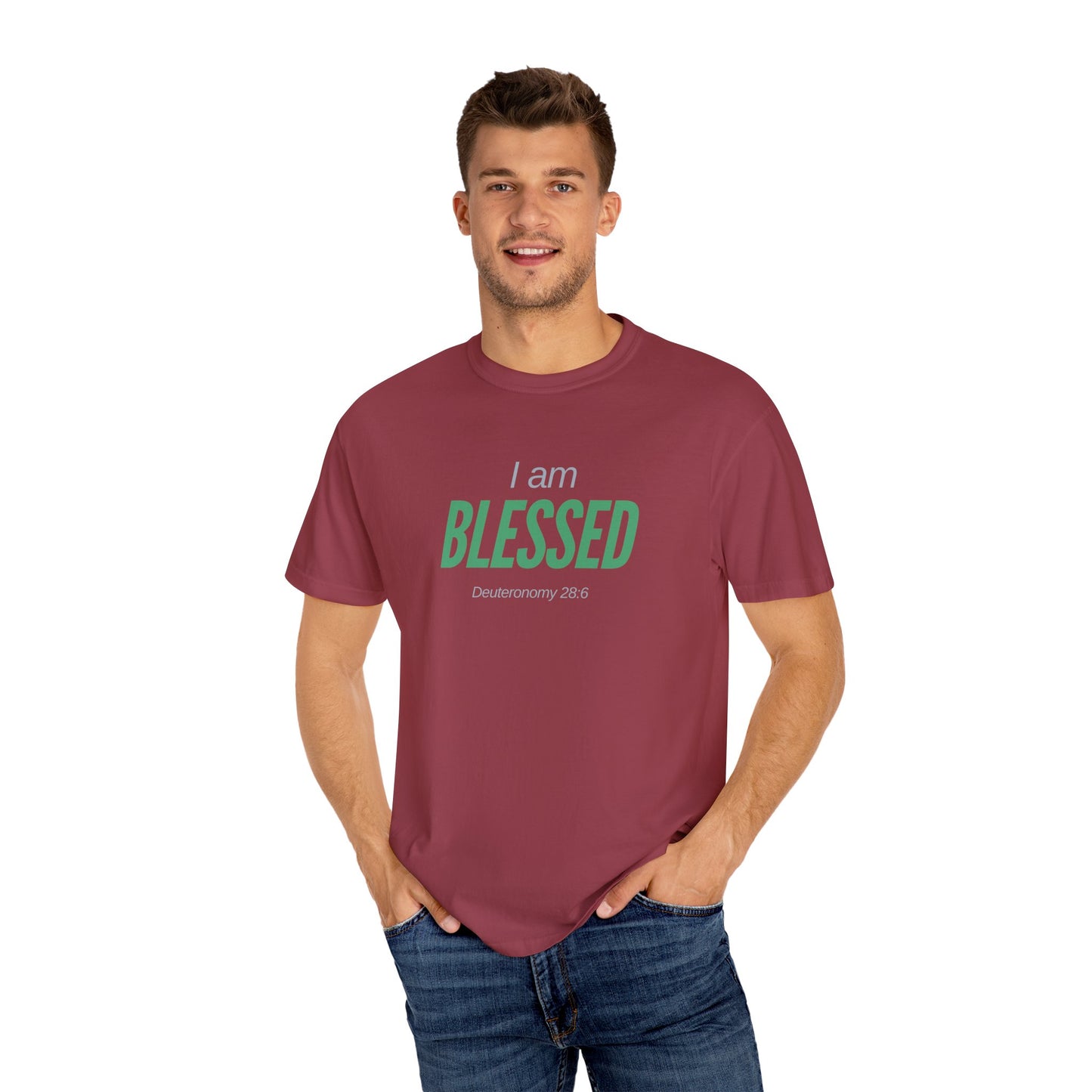 I Am Blessed Unisex Garment-Dyed T-shirt