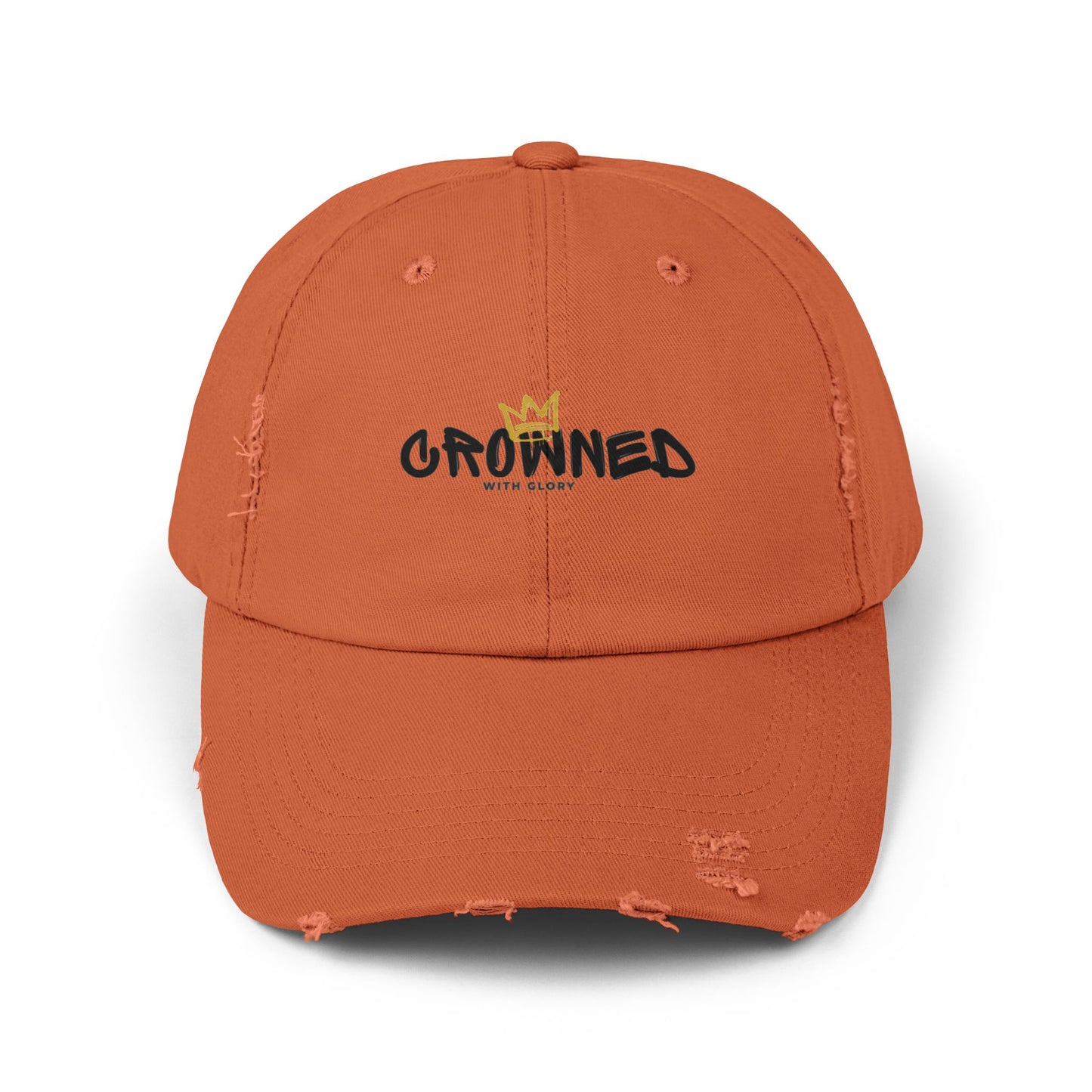 Crowned Unisex Distressed Cap