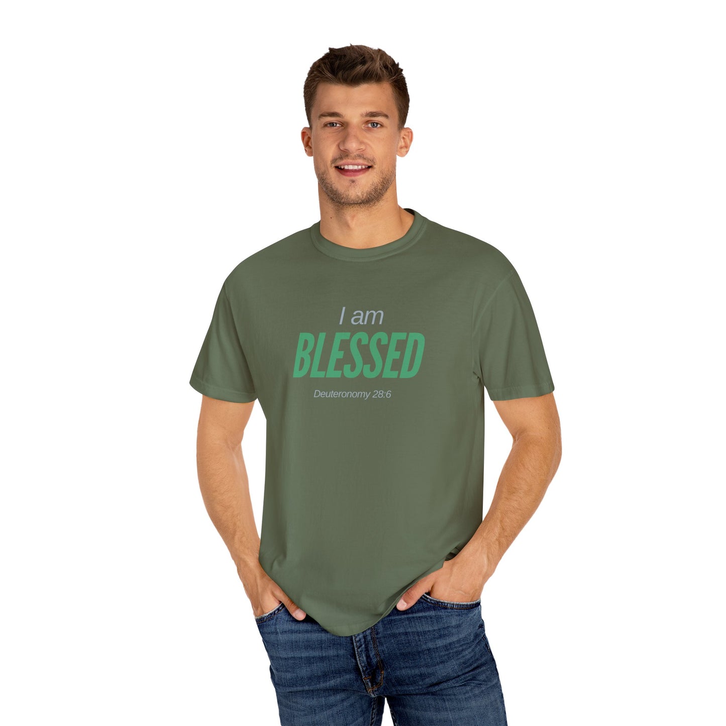 I Am Blessed Unisex Garment-Dyed T-shirt