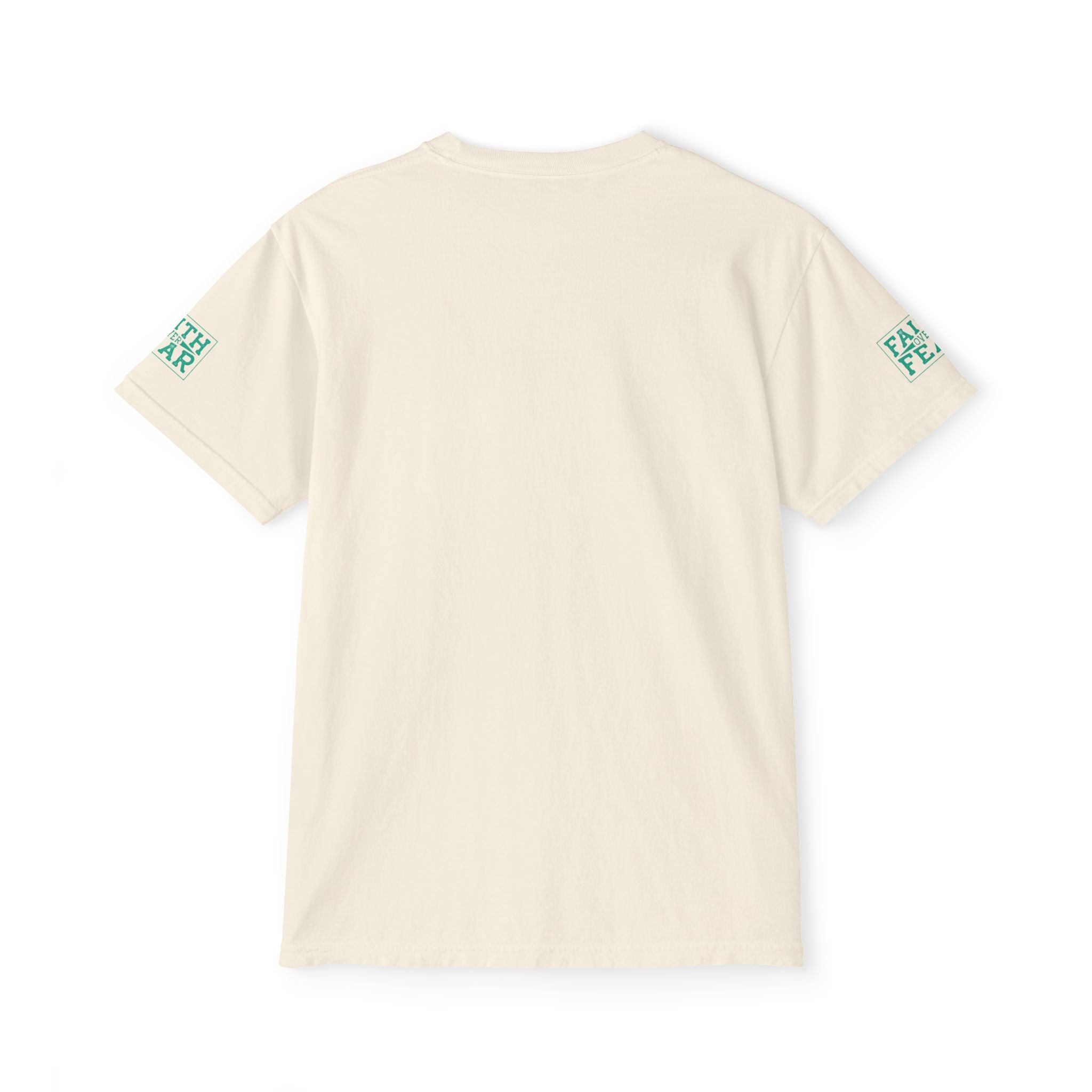 Faith Over Fear Unisex Garment-Dyed Pocket T-Shirt