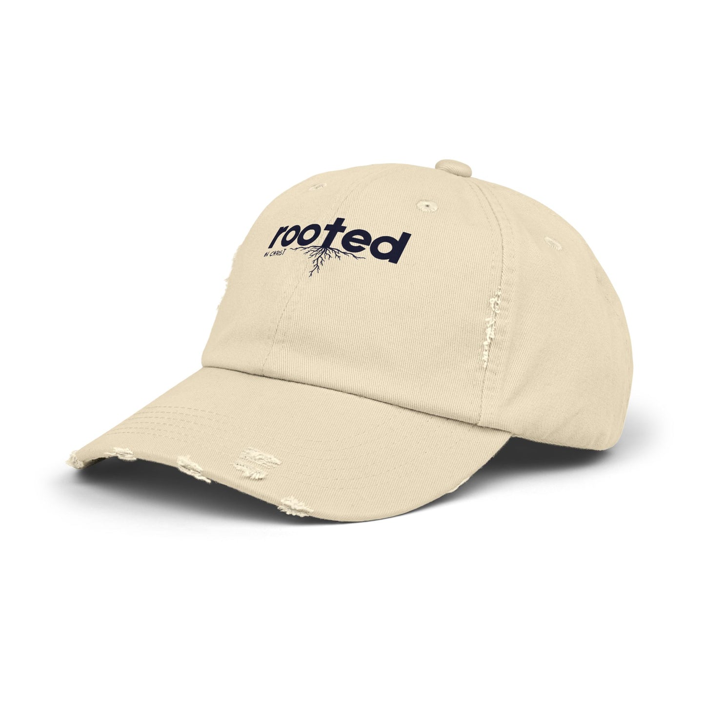 Rooted In Christ Unisex Distressed Cap