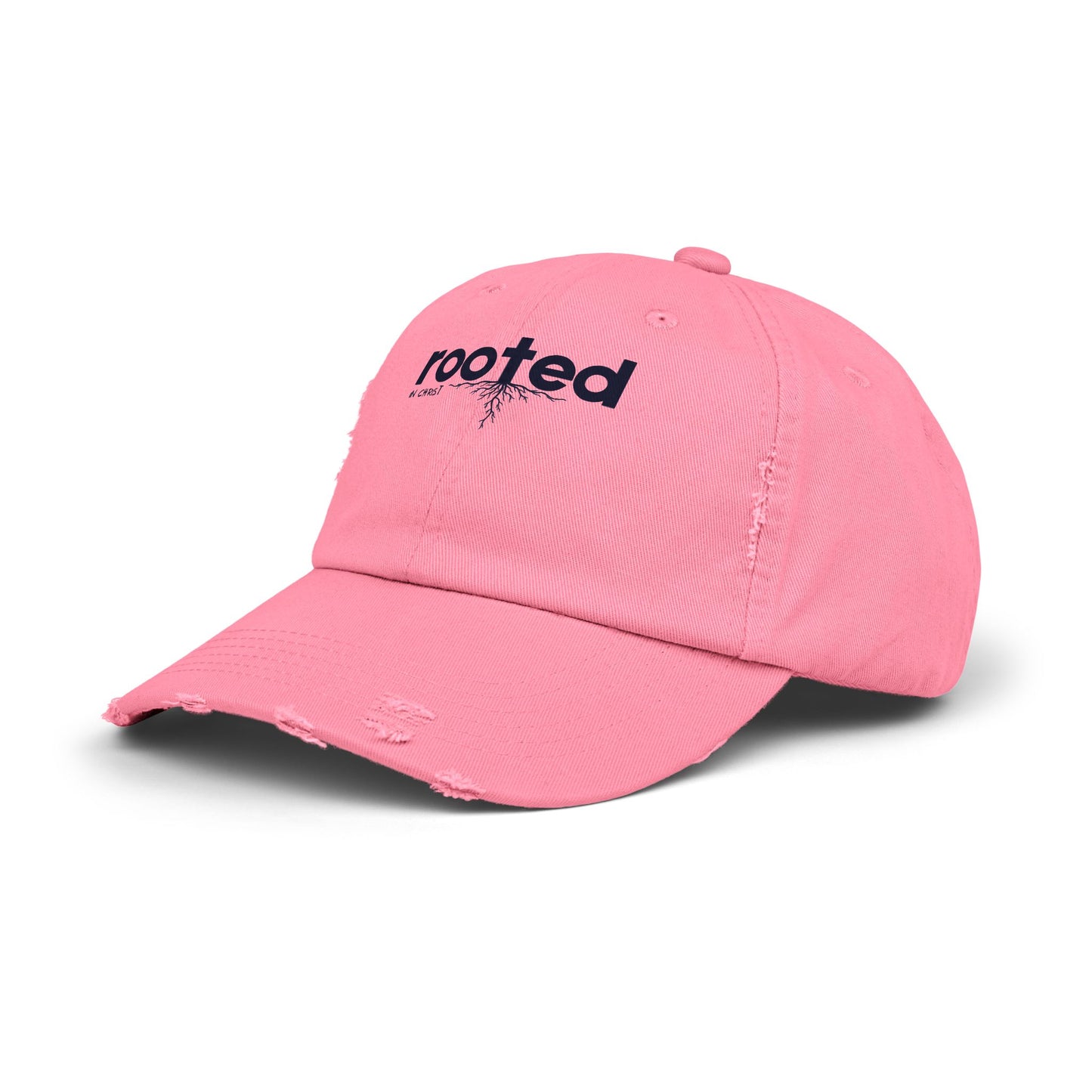Rooted In Christ Unisex Distressed Cap