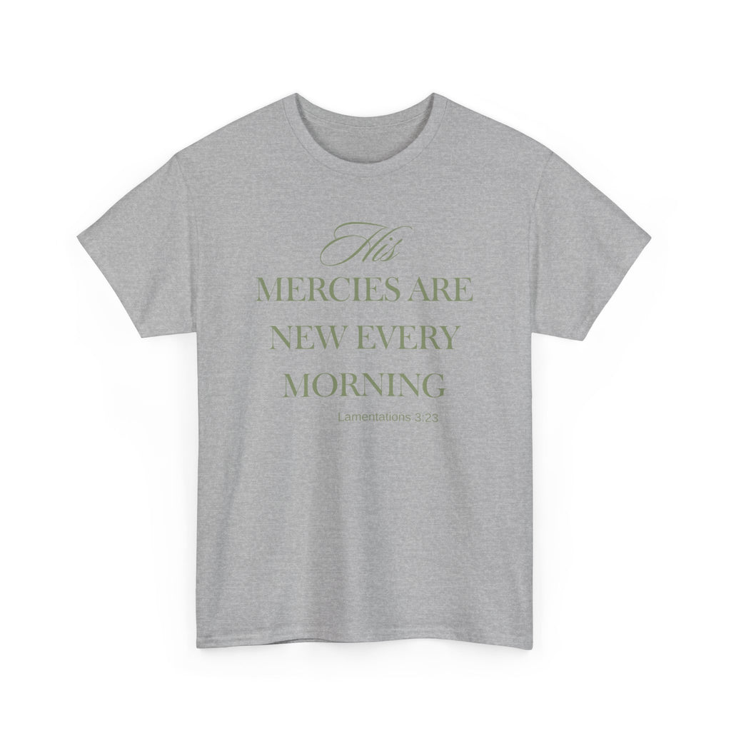 His Mercies Unisex Heavy Cotton Tee