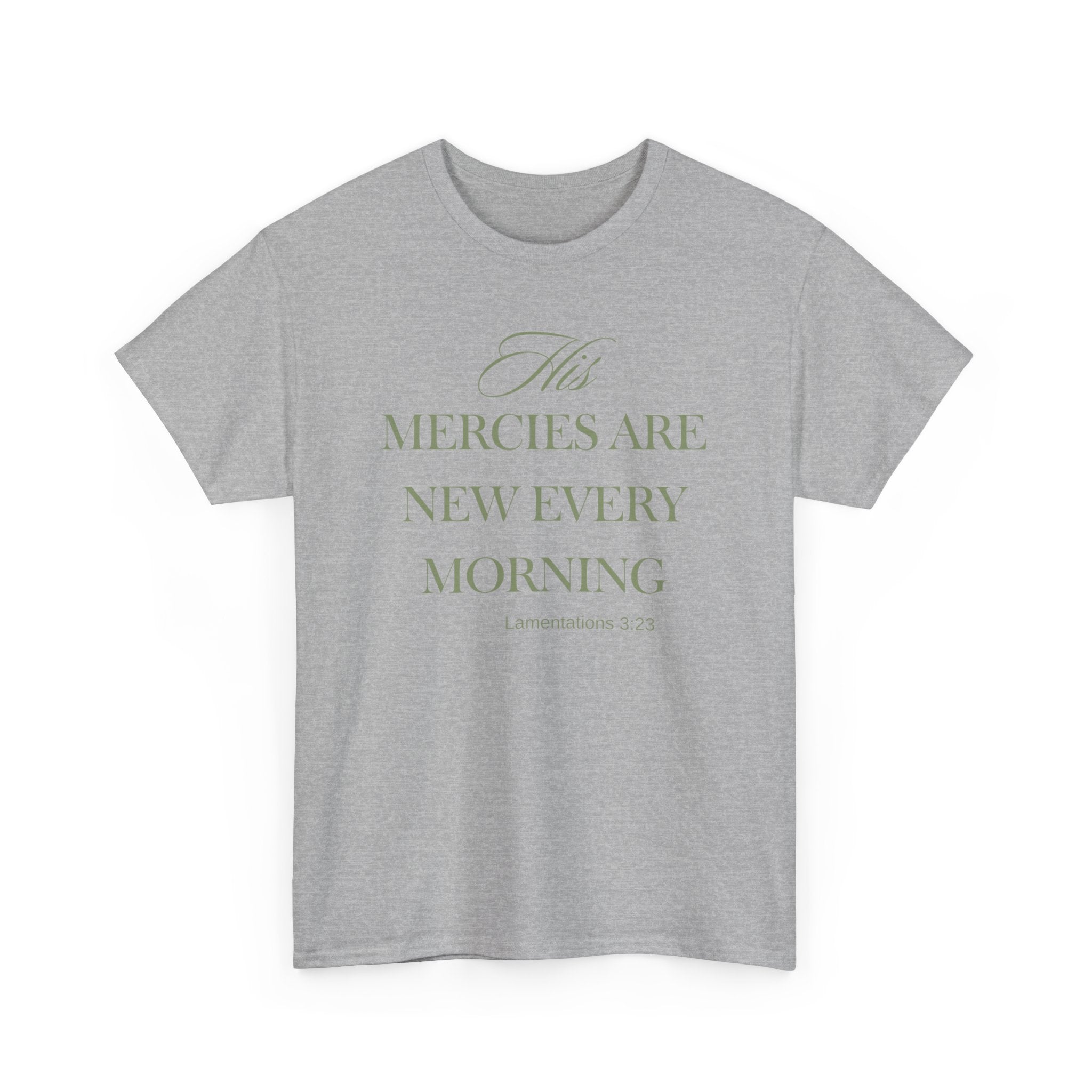 His Mercies Unisex Heavy Cotton Tee