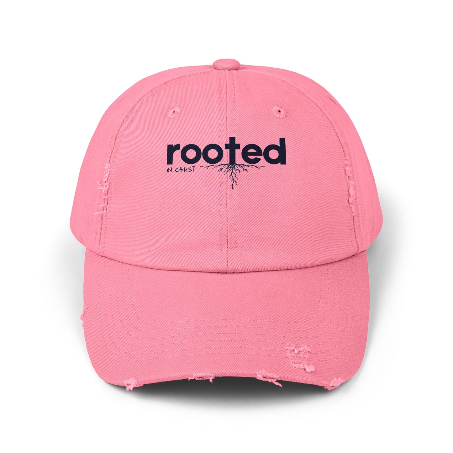 Rooted In Christ Unisex Distressed Cap