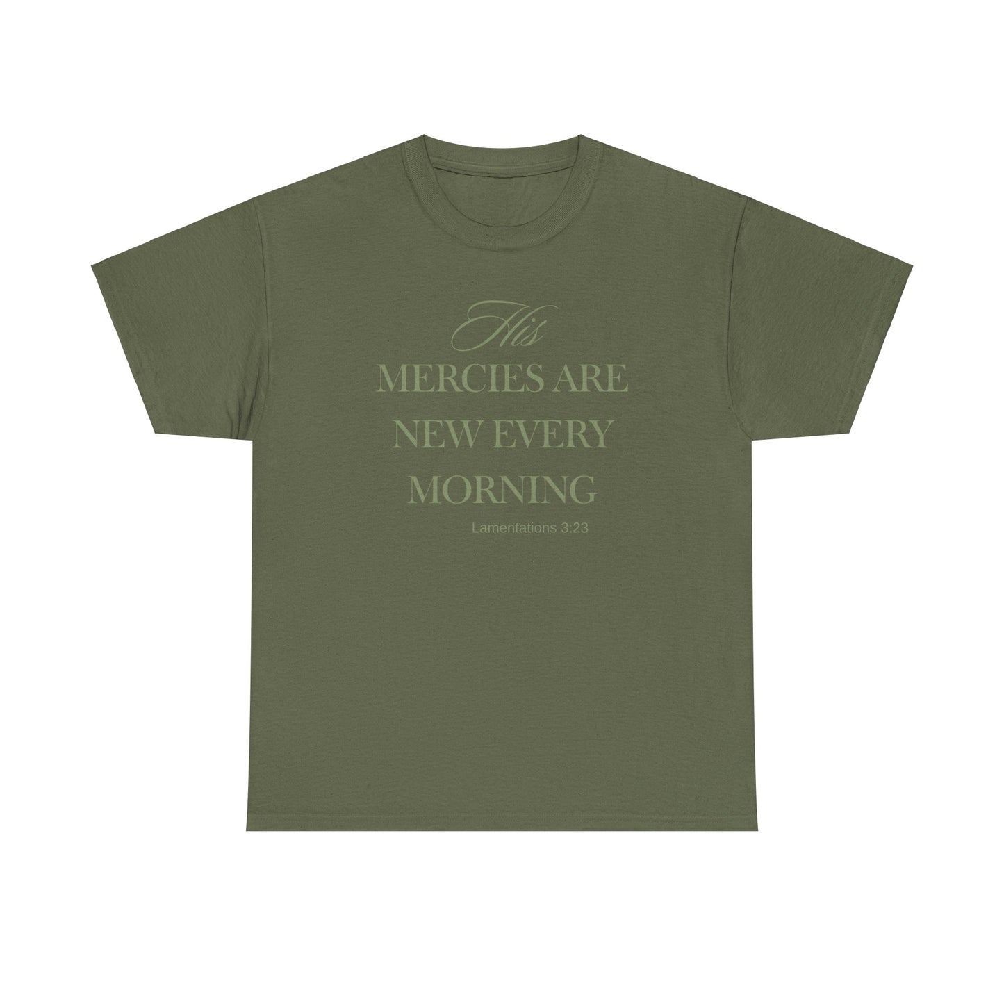 His Mercies Unisex Heavy Cotton Tee