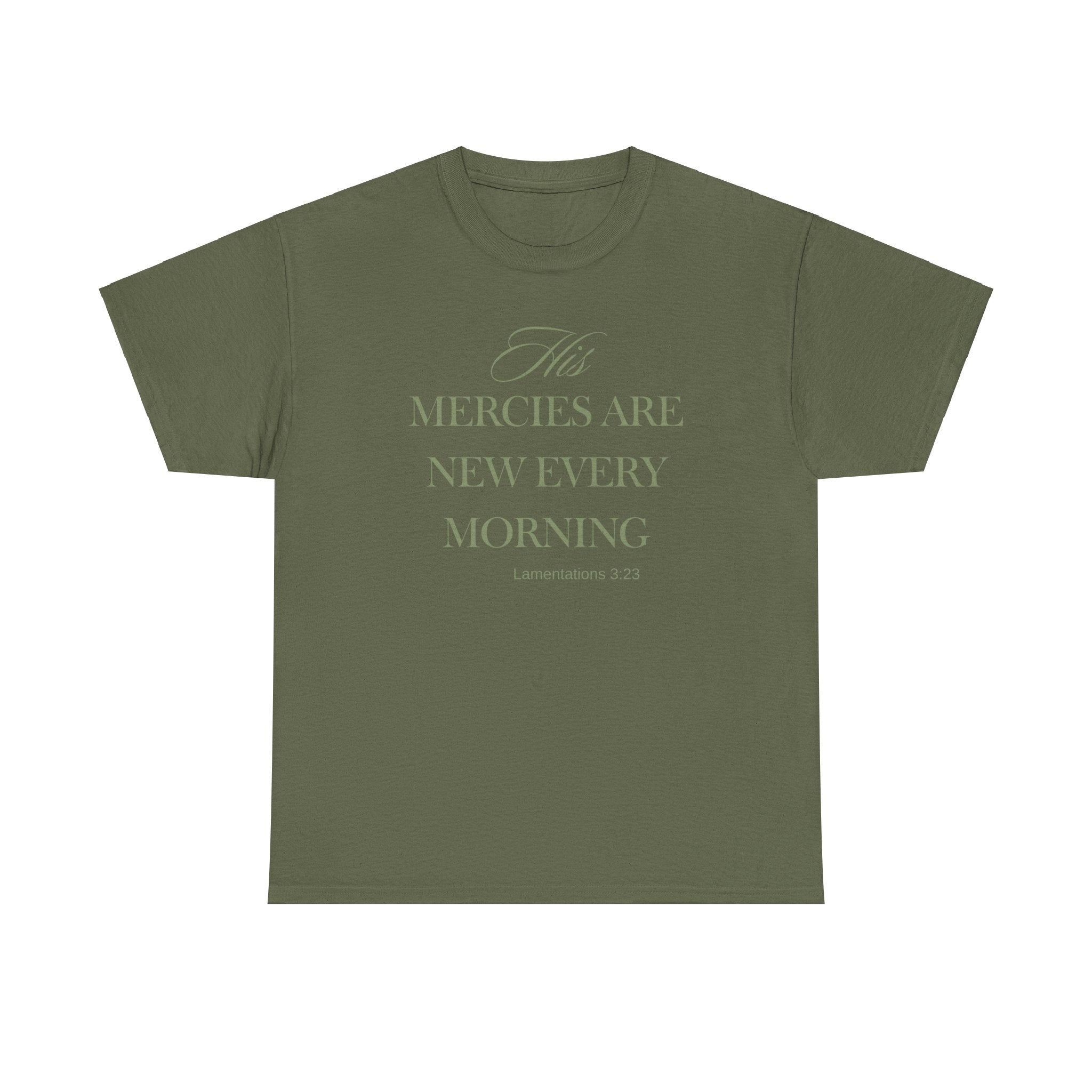 His Mercies Unisex Heavy Cotton Tee
