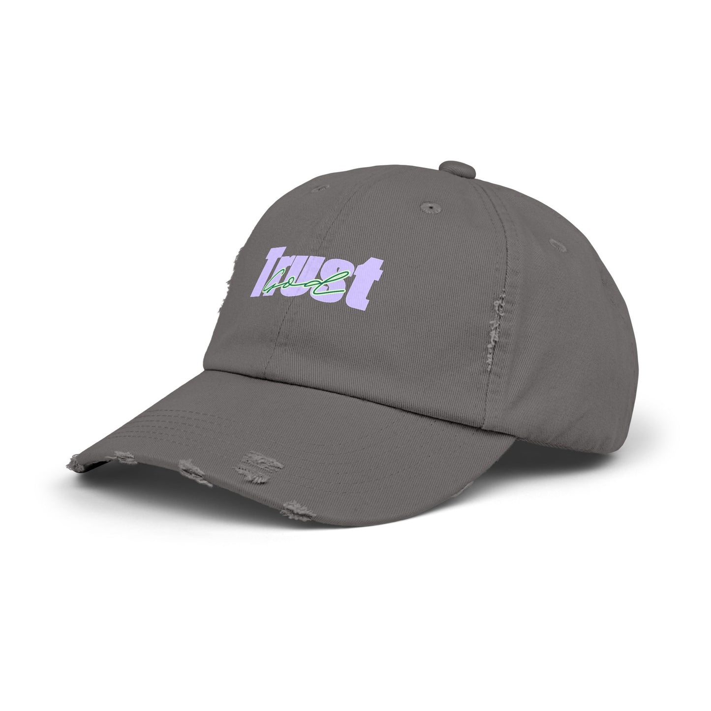 Trust God Unisex Distressed Cap