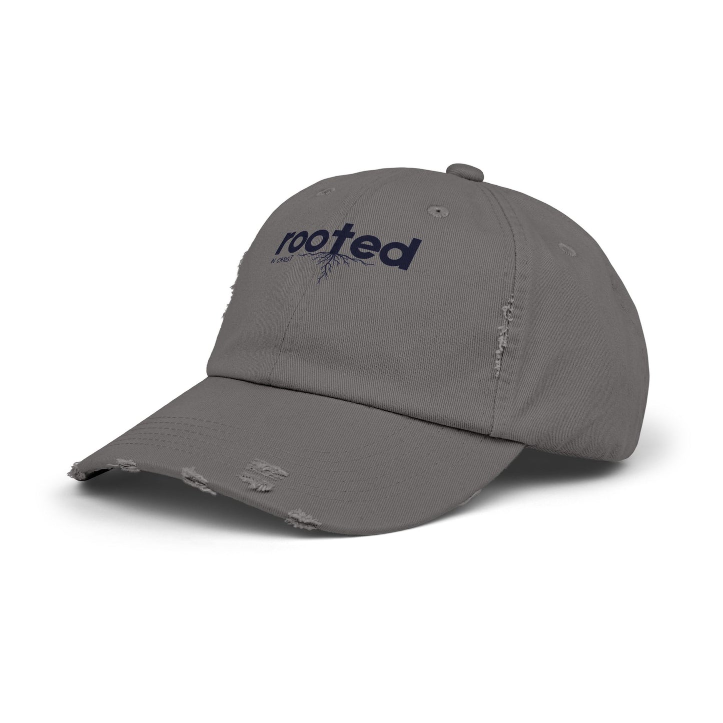Rooted In Christ Unisex Distressed Cap