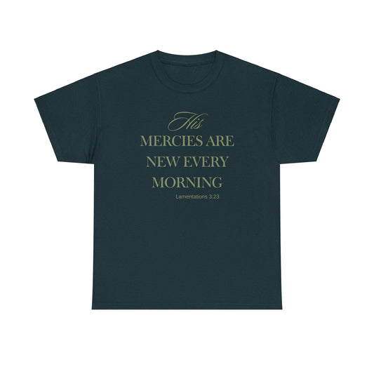 His Mercies Unisex Heavy Cotton Tee