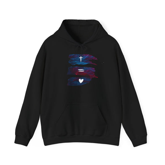 Jesus equals Love Hooded Sweatshirt