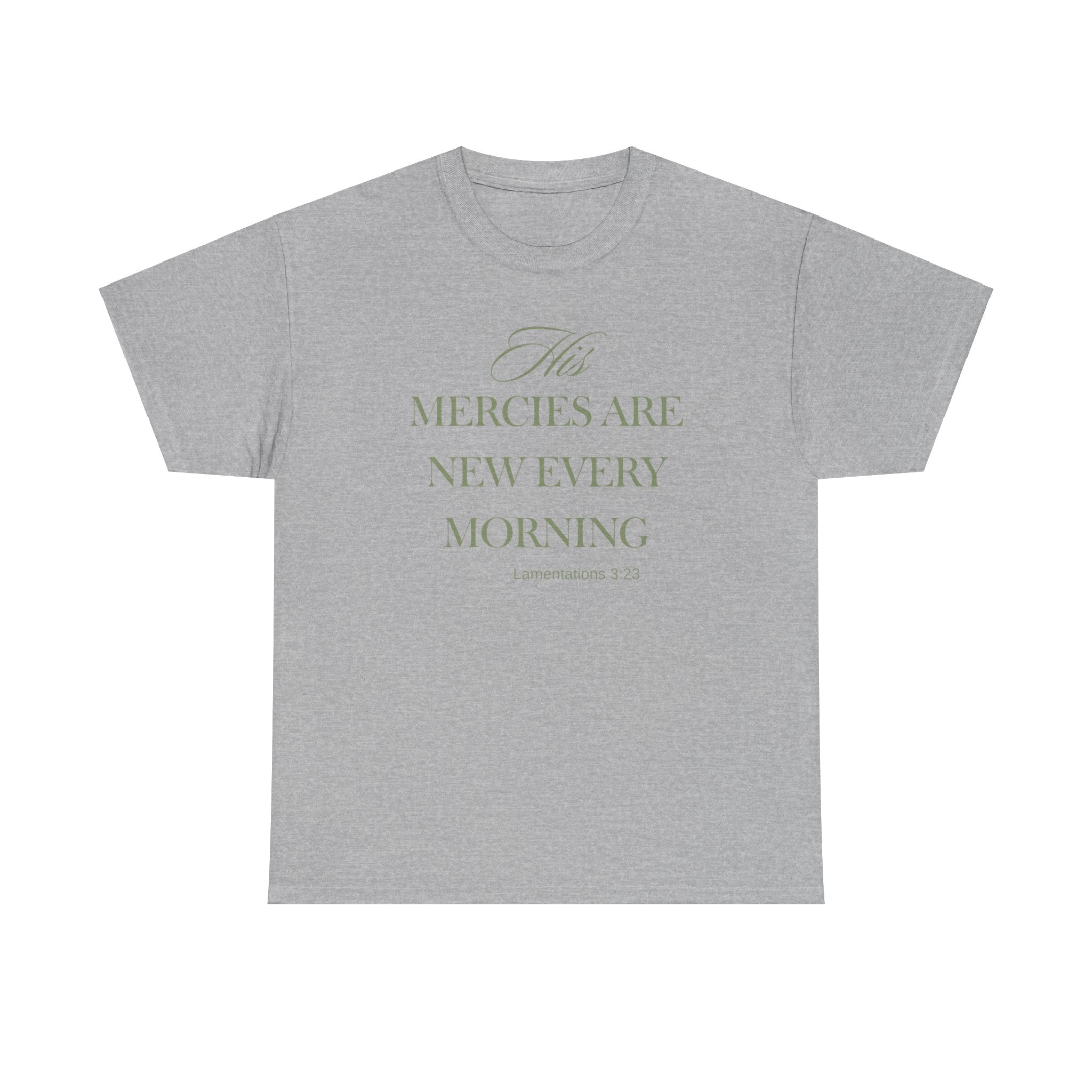 His Mercies Unisex Heavy Cotton Tee
