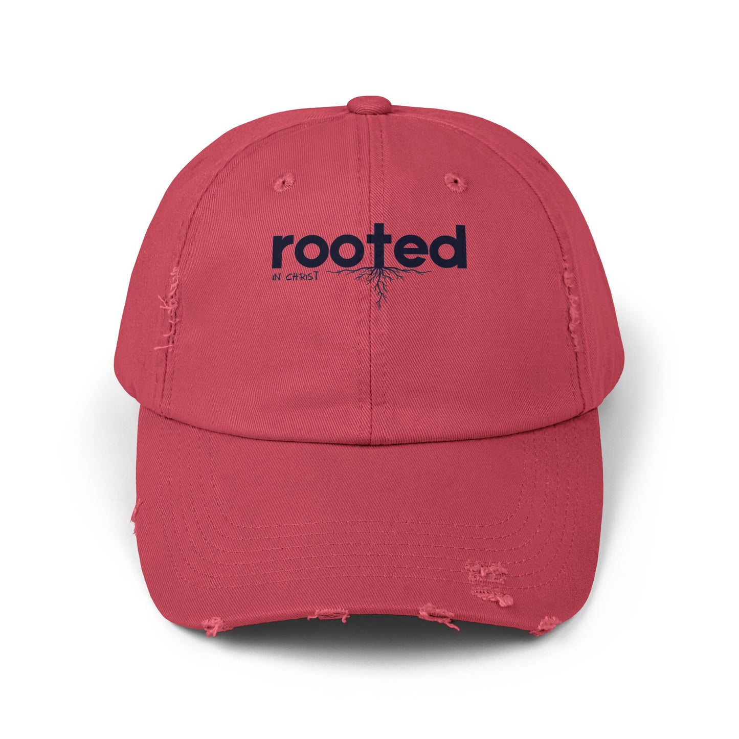 Rooted In Christ Unisex Distressed Cap