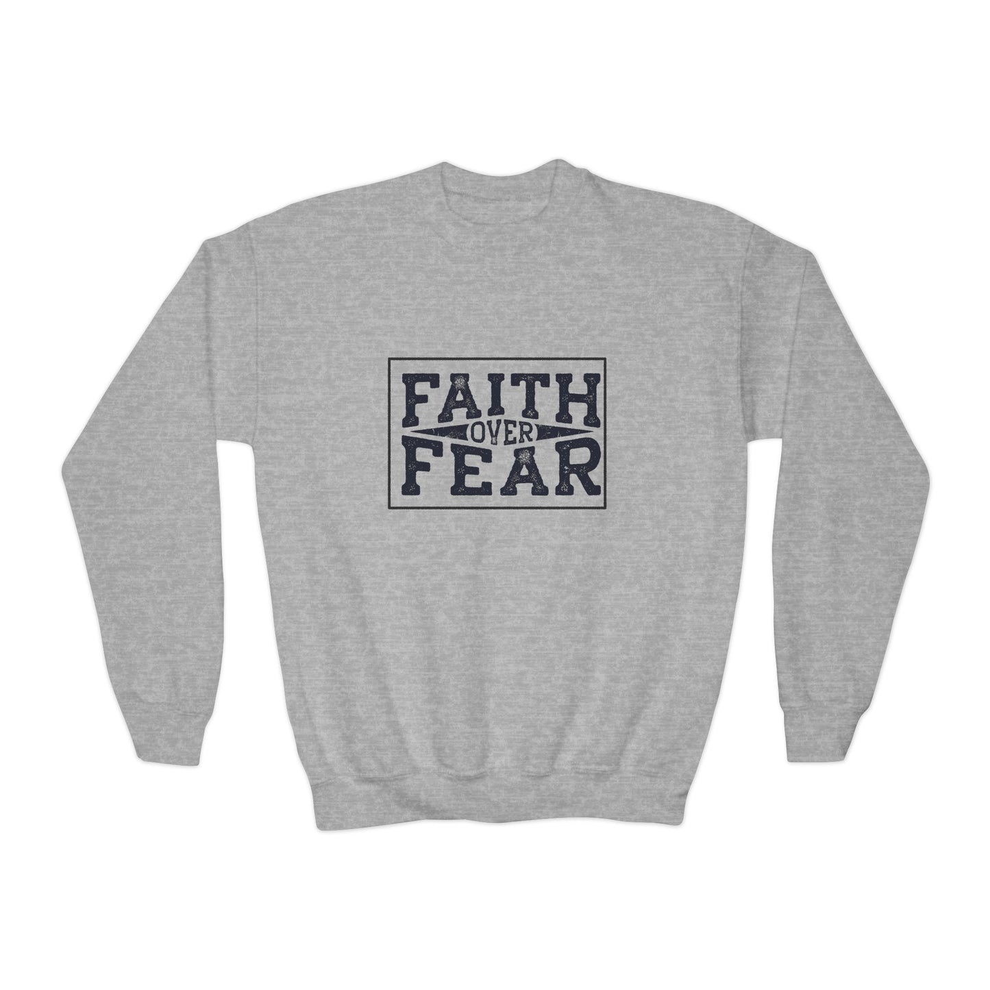 Faith Over Fear Youth Crewneck Sweatshirt