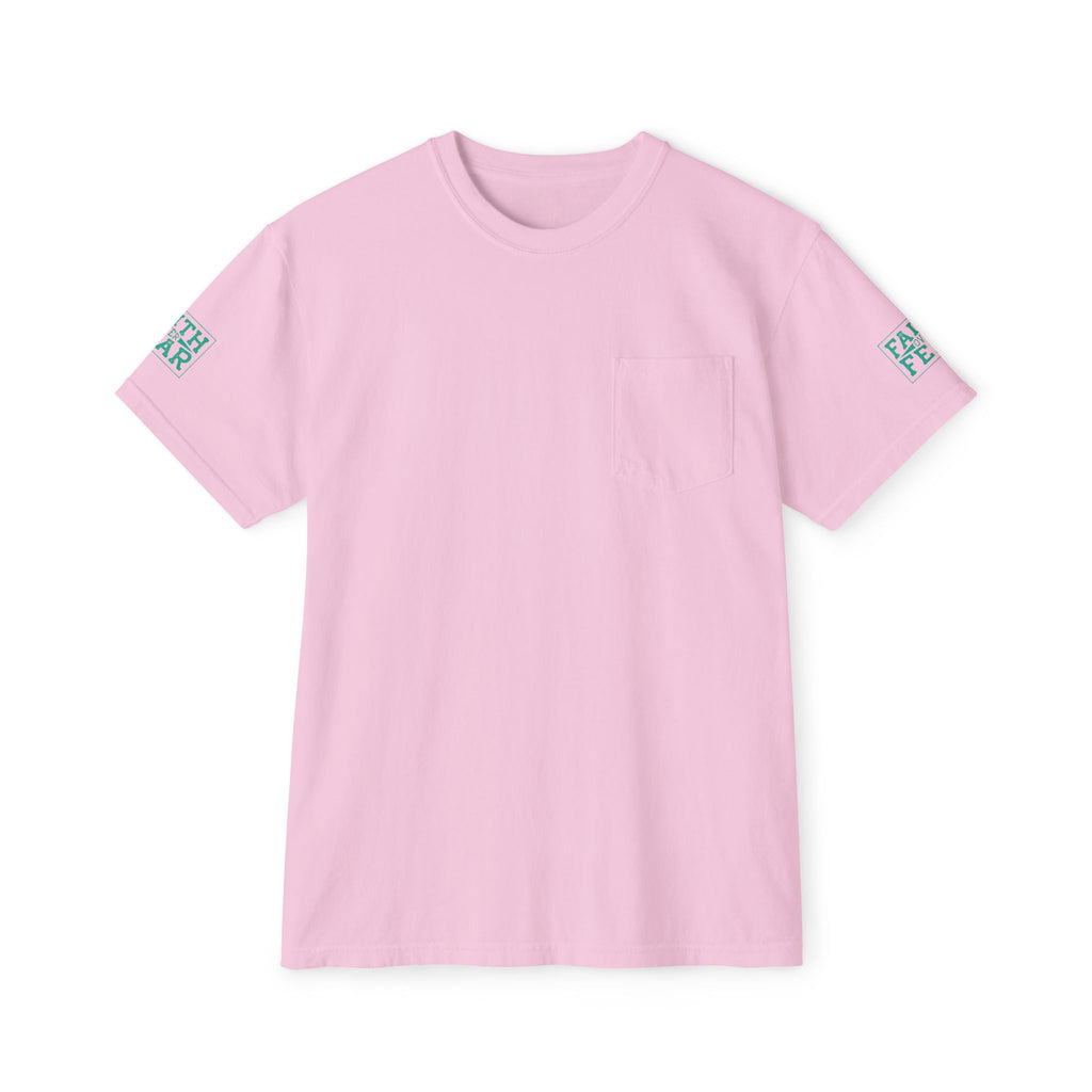 Faith Over Fear Unisex Garment-Dyed Pocket T-Shirt