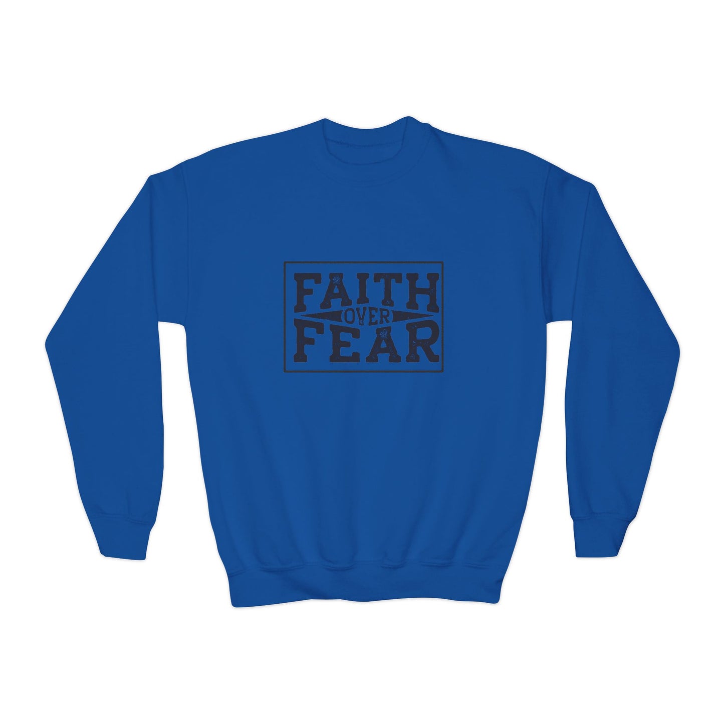Faith Over Fear Youth Crewneck Sweatshirt