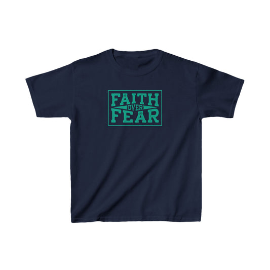 Faith Over Fear Kids Heavy Cotton Tee