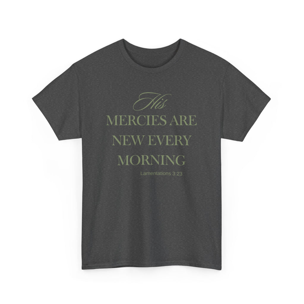 His Mercies Unisex Heavy Cotton Tee