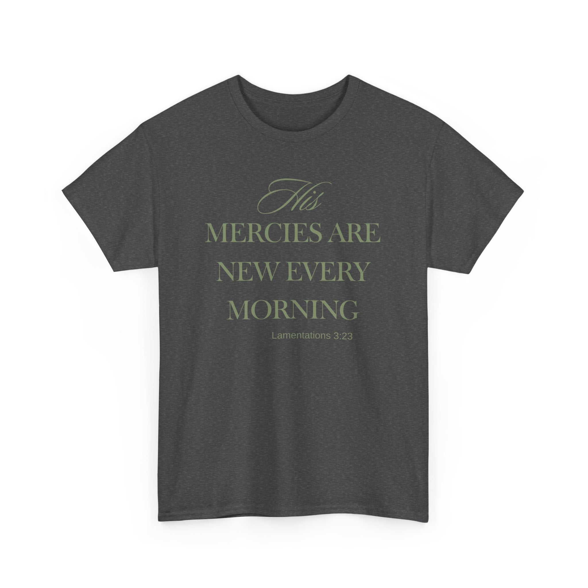 His Mercies Unisex Heavy Cotton Tee