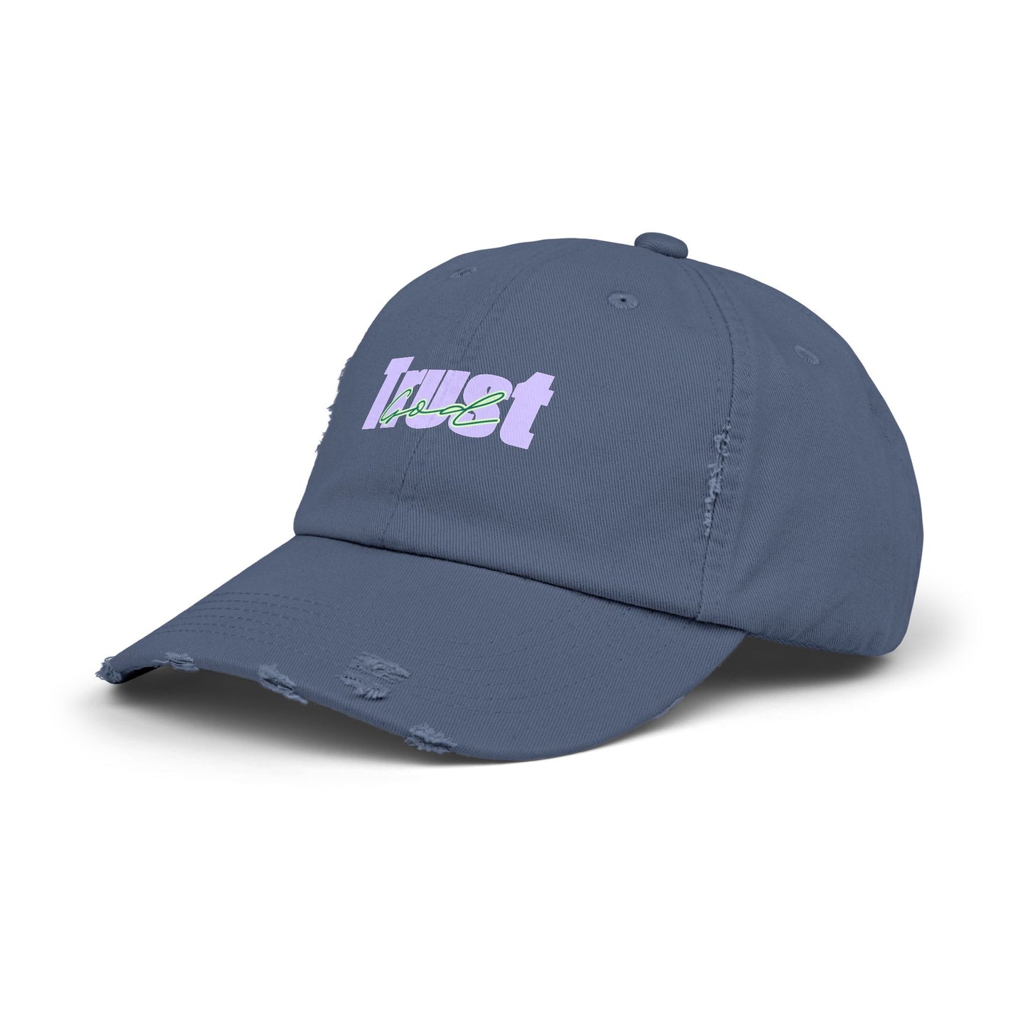 Trust God Unisex Distressed Cap
